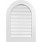 Ekena Millwork Round Top Surface Mount PVC Gable Vent: Functional, w/ 3-1/2"W x 1"P Standard Frame, 24"W x 34"H GVPRT24X3401SF - alternate 1